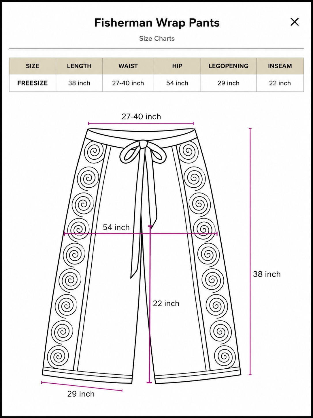 Fisherman Wrap Pants